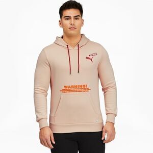 Puma Caliente Hoodie Hot Sauce RARE Men's Size Small S Brown Tan Orange Fleece